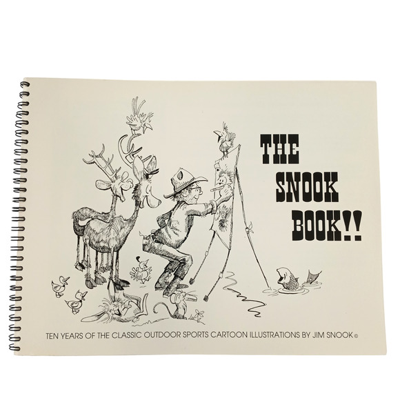 VTG The Snook Book Lot 1 & 2 by Jim Snook – Outdoor Sports Humor Cartoon Books - Picture 3 of 16